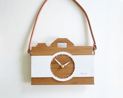 Laser Cut Digital Camera Wall Clock