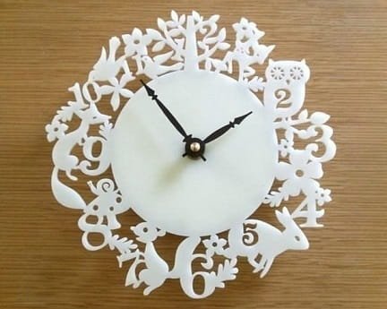Laser Cut Forest Theme Wall Clock