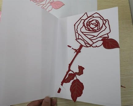 Laser Cut Wooden Rose