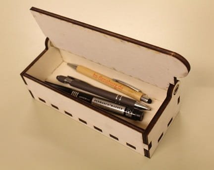 Laser Cut Wooden Pen Box