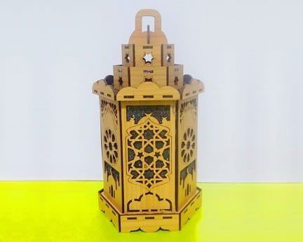 Laser Cut Islamic Fanoos Lantern