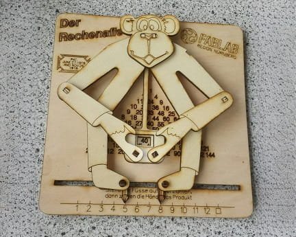 Laser Cut Monkey Educational Toy For Kids
