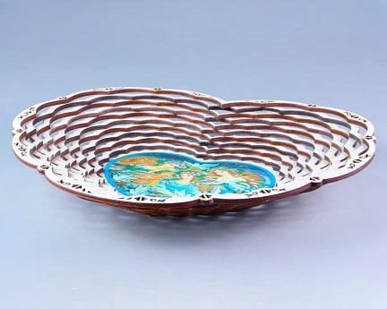 Laser Cut Heart Fruit Basket Candy Plate