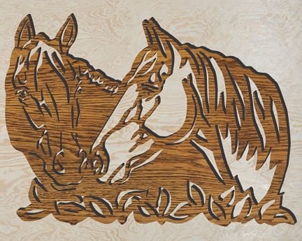 Laser Cut Horses Wall Art