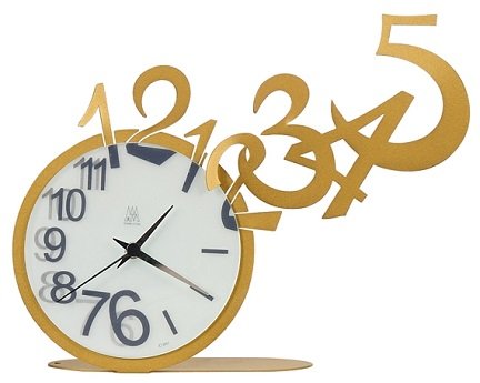 Laser Cut Jumping Out Numbers Wall Clock