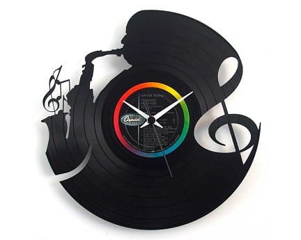 Laser Cut Music Theme Vinyl Record Wall Clock