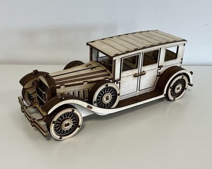 Laser Cut Cadillac Series 341 3D Wood Model