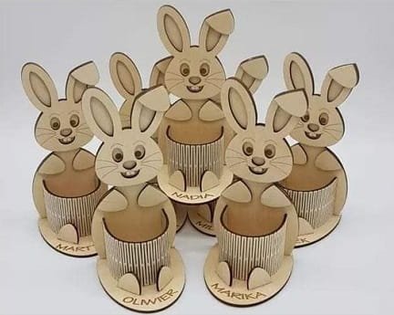 Laser Cut Kinder Surprise Bunny Egg Holder