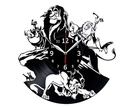 Laser Cut Lion King Vinyl Record Wall Clock