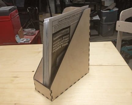Laser Cut Pamphlet and Magazine Box