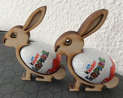 LLaser Cut Bunny Easter Egg Holder