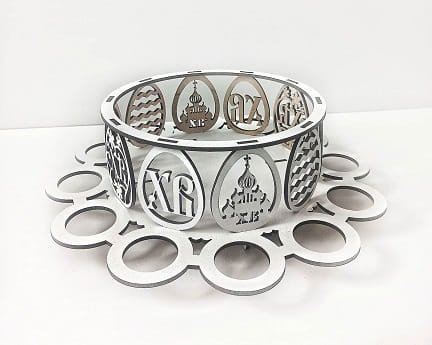 Laser Cut Easter Egg Holder Basket