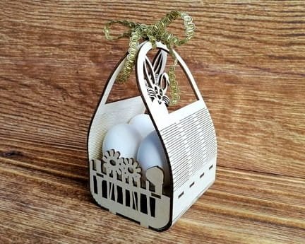 Laser Cut Kinder Surprise Easter Basket