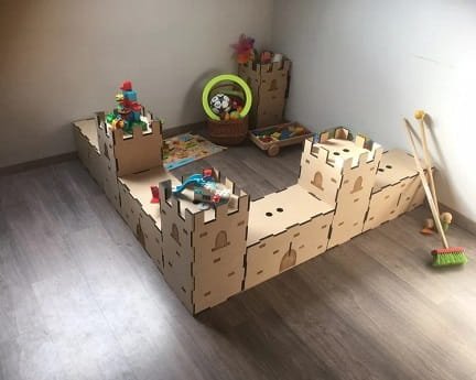 Laser Cut Playful Castle Toy For Kids
