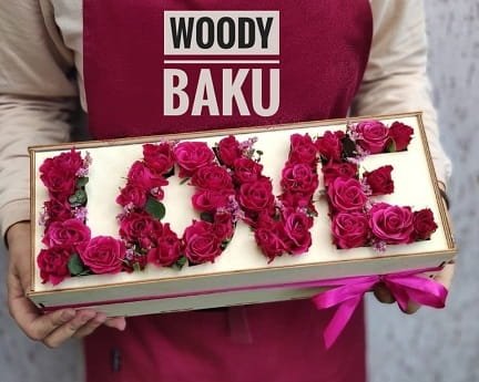 Laser Cut Deep Love Rose Box