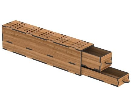 Laser Cut Incense Stick Holder Box
