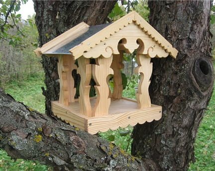 Laser Cut Wooden Bird Feeder Template