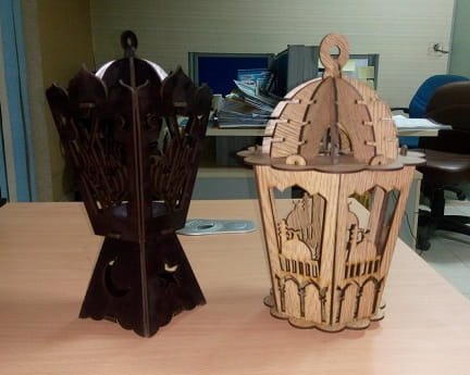 Laser Cut Wooden Ramadan Lanterns