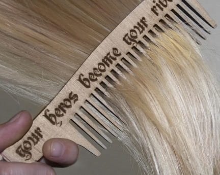 Laser Cut Wooden Long Comb