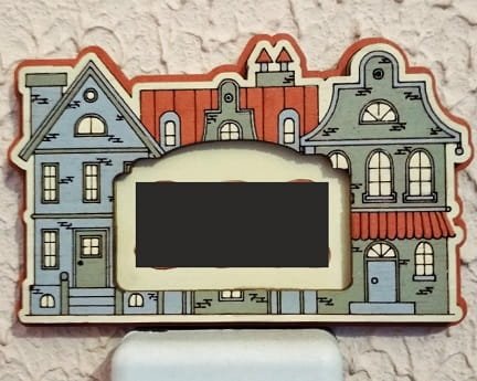 Laser Cut Wooden House Number Plate