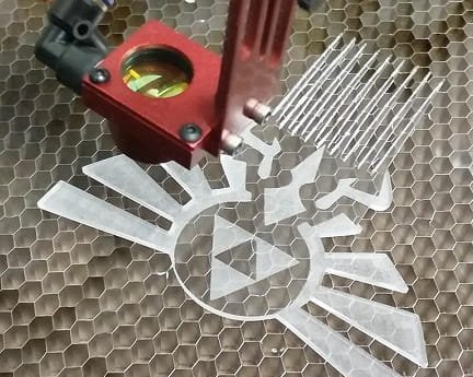 Laser Cut Triforce Hair Comb