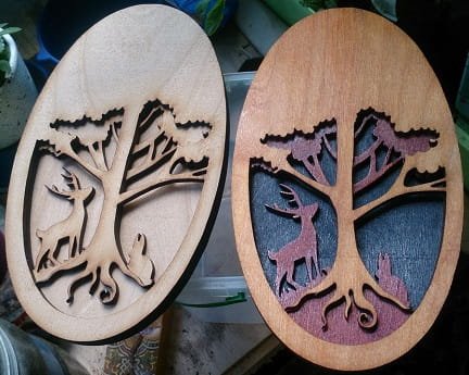 Laser Cut The Return of Bambi Layered Decoration