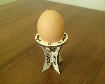 Laser Cut Single Egg Holder Stand