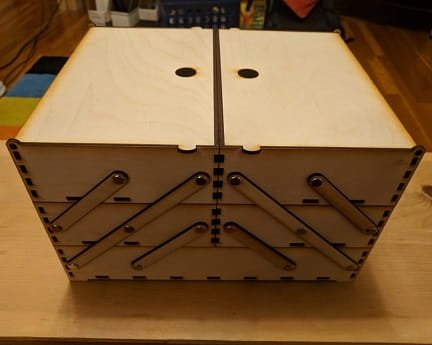 Laser Cut Cantilever Sewing Box