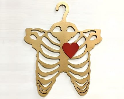 Laser Cut Skeleton Clothes Hanger