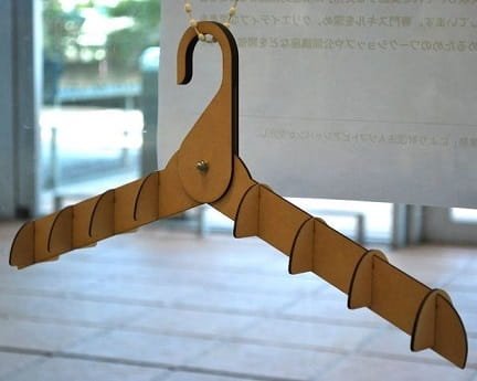 Laser Cut Wooden Coat Hanger
