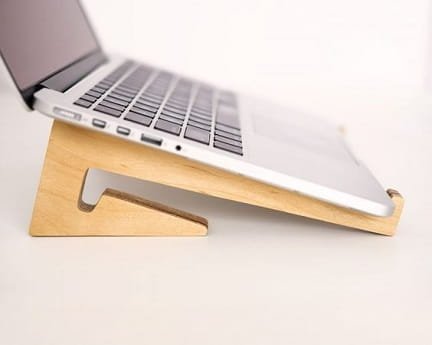 Laser Cut Wooden Desktop Laptop Stand