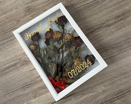 Laser Cut Rose Flower Gift Box