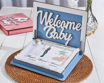 Laser Cut Welcome Baby Box