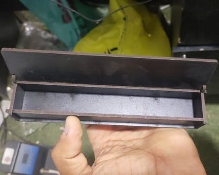 Laser Cut Wooden Pencil Box With Hinged Lid
