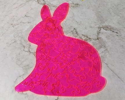Laser Cut Bunny Jigsaw Puzzle