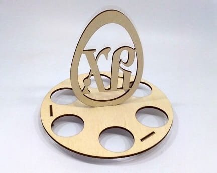Laser Cut Easter Egg Holder Tray Stand