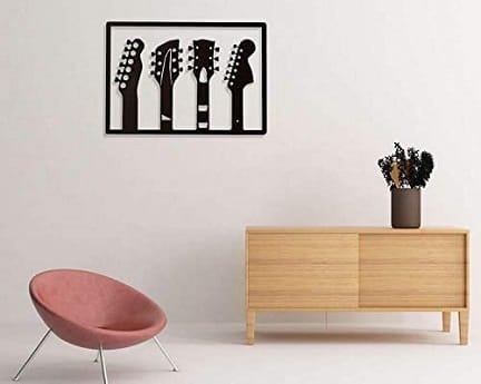 Laser Cut Music Guitars Wall Art Frame