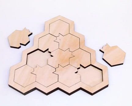 Laser Cut Pomegranate Puzzle Toy Game