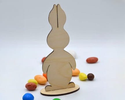 Laser Cut Easter Rabbit Decor