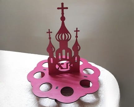 Laser Cut Easter Egg Holder Decor Stand