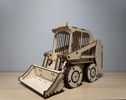 Laser Cut Bobcat Skid Steer Loader 3D Puzzle