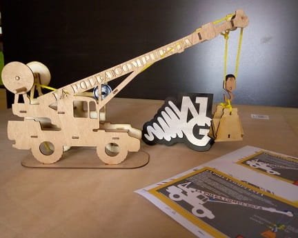 Laser Cut Crane 3D Wooden Puzzle