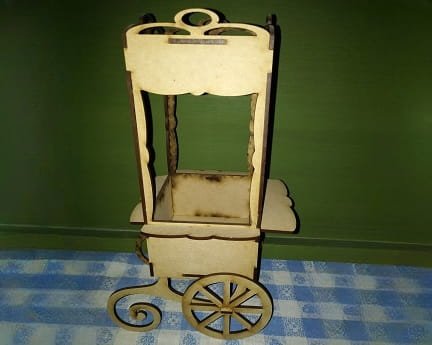 Laser Cut Candy Bar Popcorn Cart