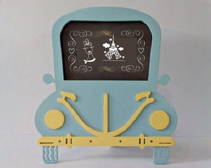 Laser Cut Car Photo Frame For Kids