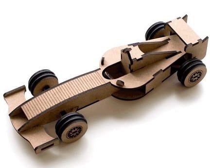 Laser Cut Formula 1 Racing Car Wooden Model Kit