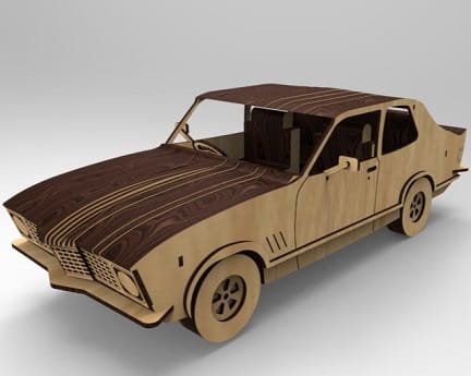 Laser Cut Holden LJ Torana 3D Puzzle