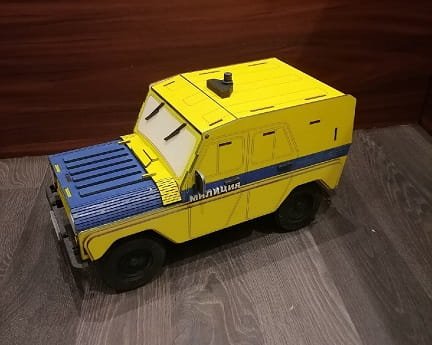 Laser Cut Jeep Wine Bottle Holder