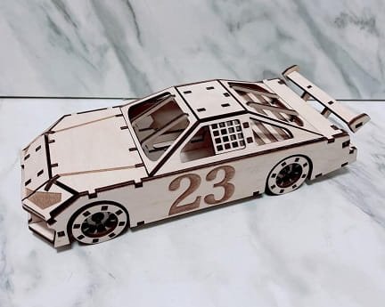 Laser Cut Nascar Race Car 3D Puzzle Kit
