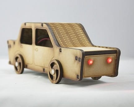 Laser Cut Mini Car Vehicle 3D Wood Puzzle