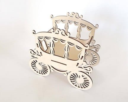 Laser Cut Curtain Wedding Carriage